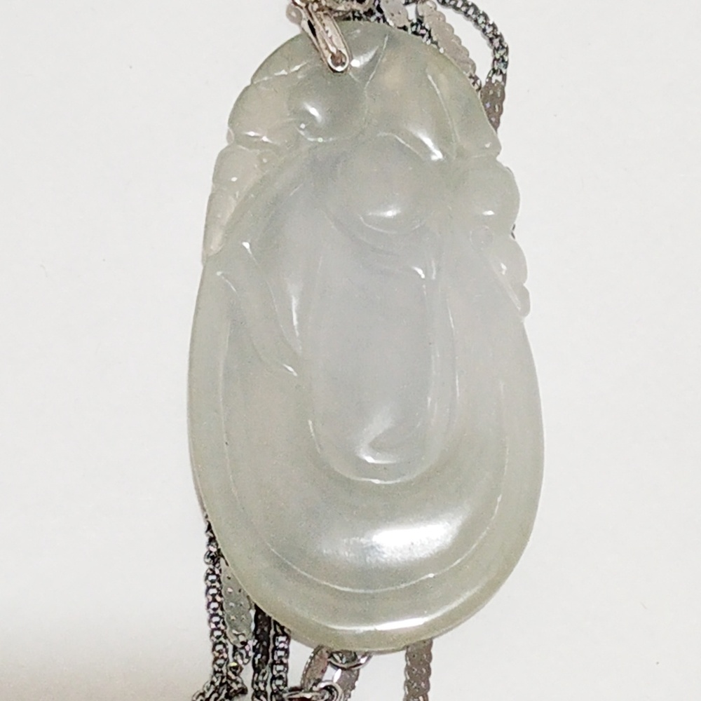 Authentic Type A Real Lucky Jade Pendant - image 3